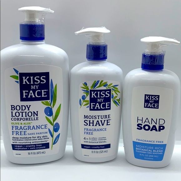 Kiss My Face Bath & Body Nwt Kiss My Face Fragrance Free Collection